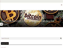 Tablet Screenshot of buyforbitcoin.com